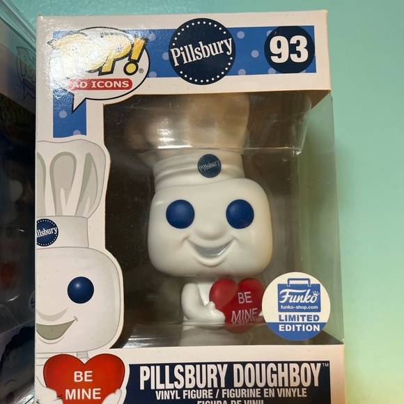 Funko Pop Pillsbury Doughboy Be Mine Valentines day Funko Shop Exclusive #93 - Picture 2 of 5